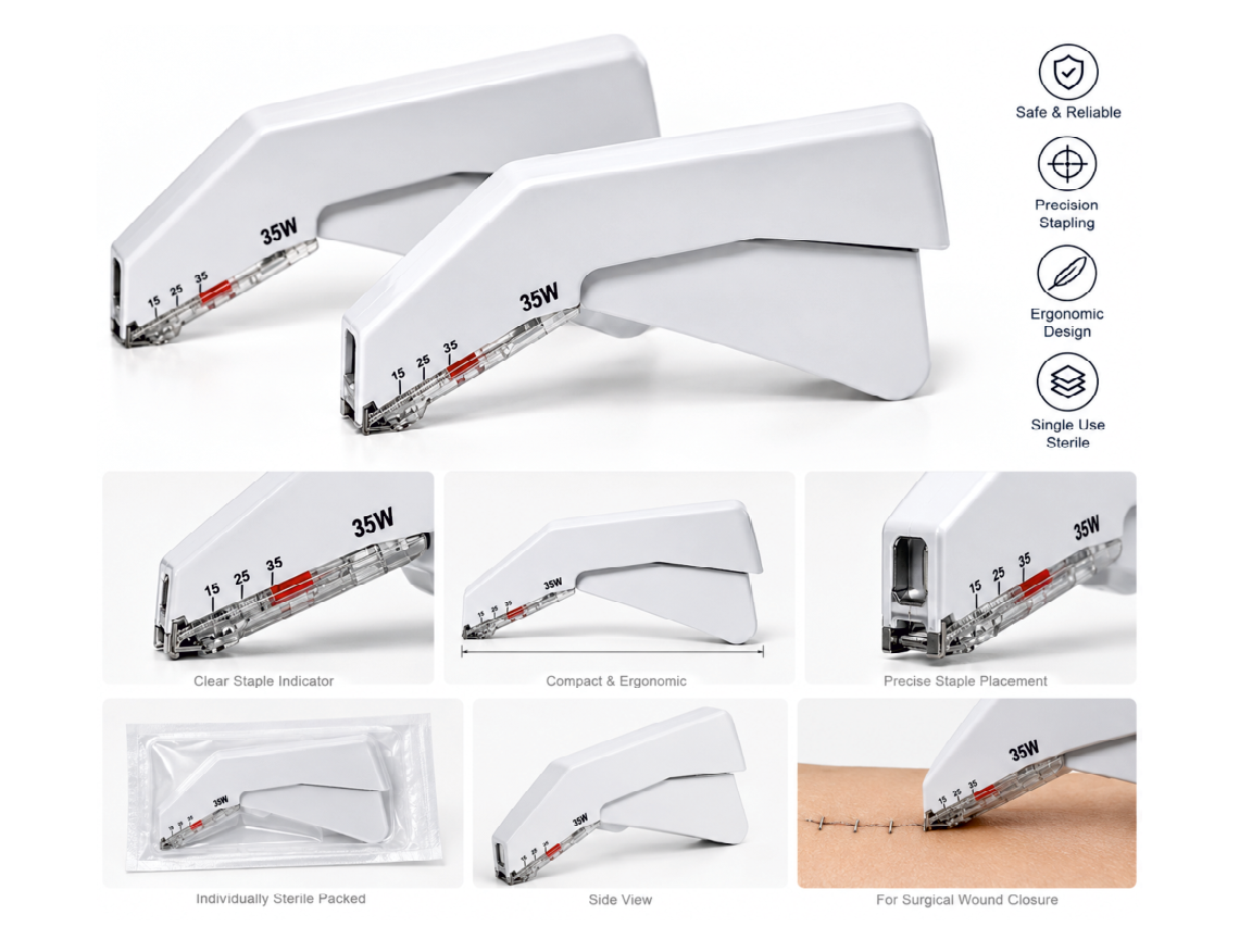 Sterile Skin Stapler Detail